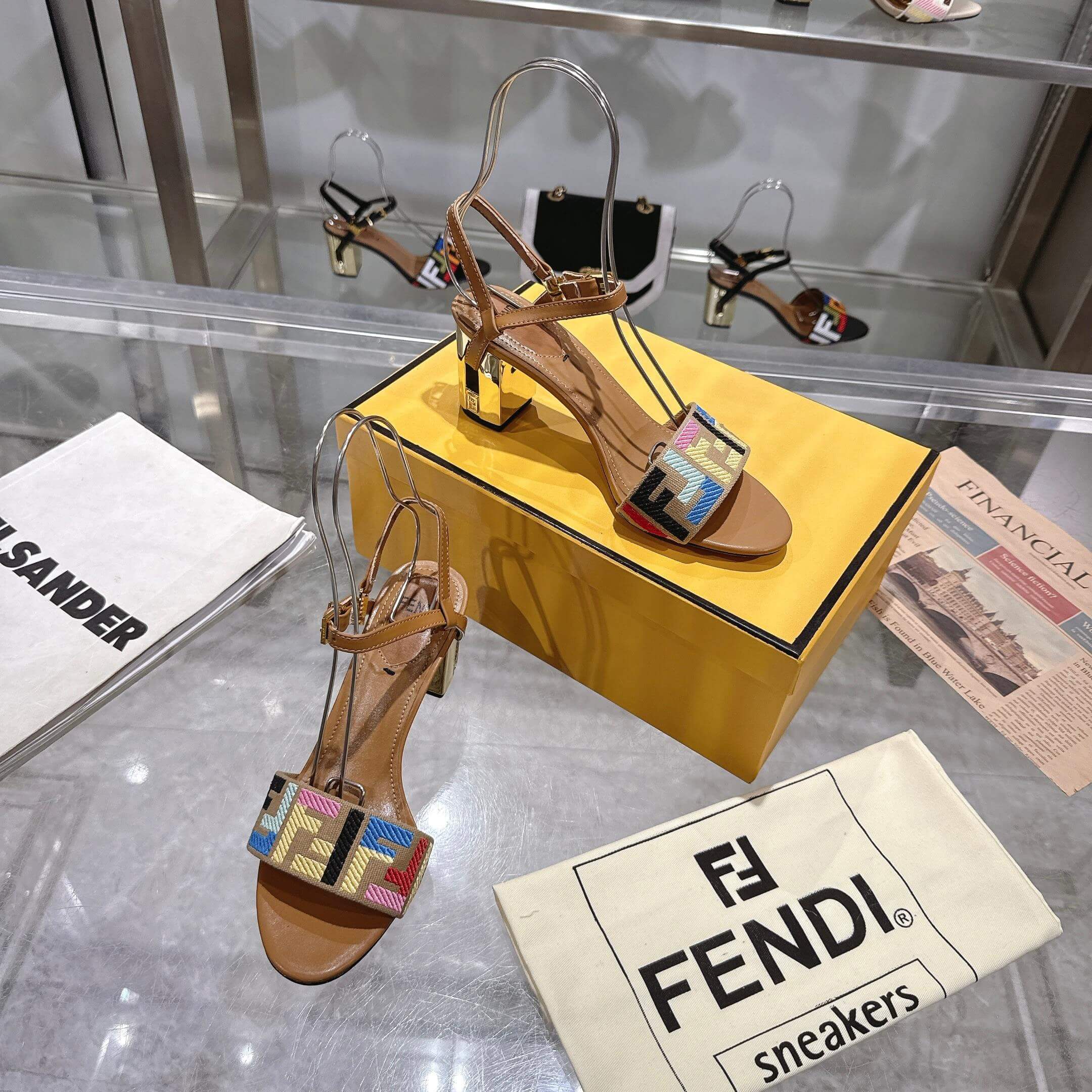 F**di FF high-heeled sandals