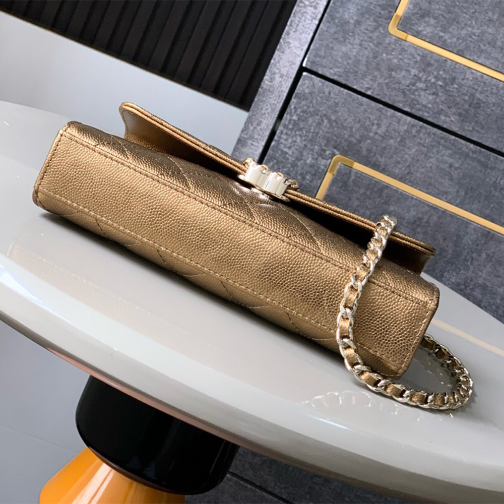 Ch**el Large Flap Bag With Top Handle(high-end grade)