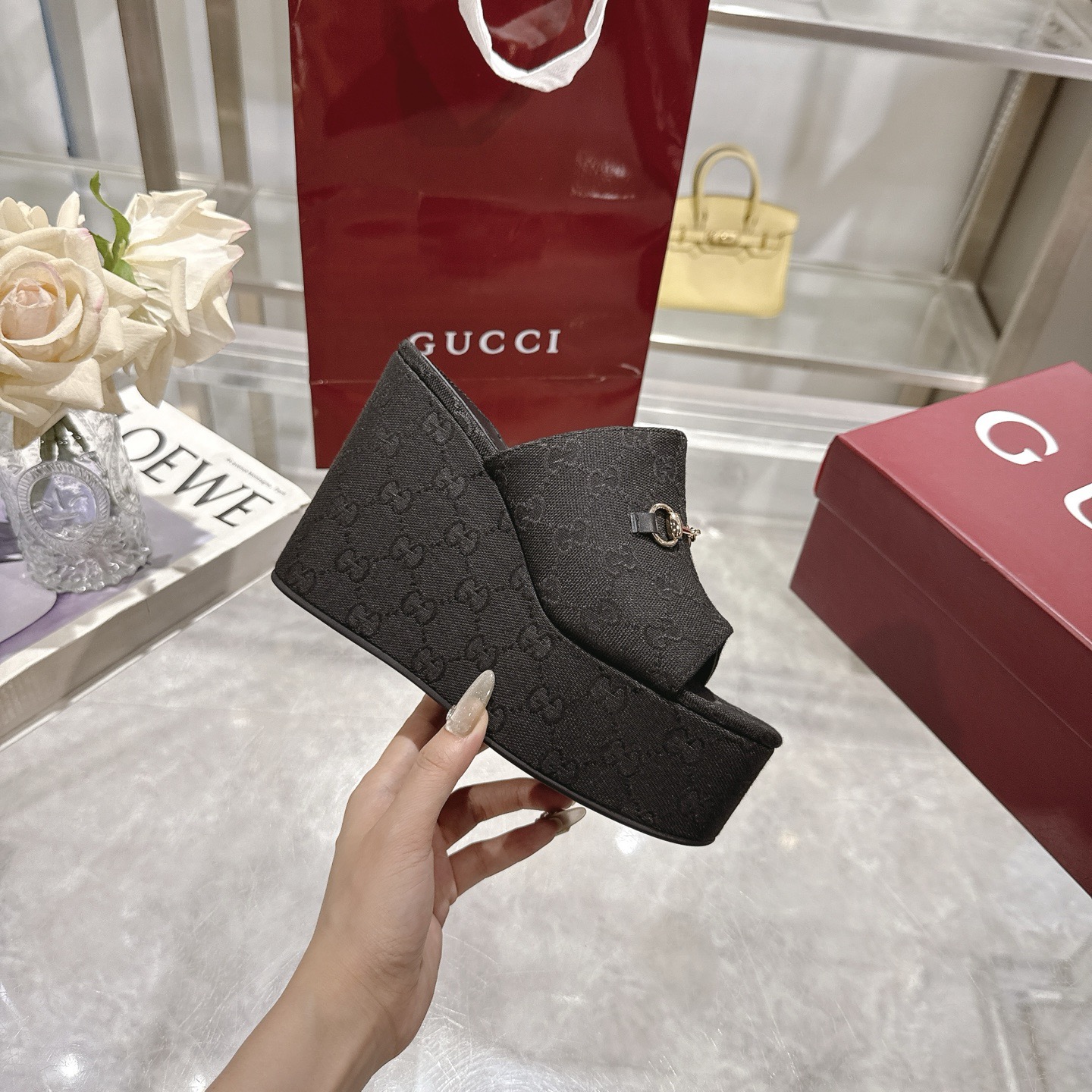 Gvc*1 Carmen wedge sandals(high-end grade)