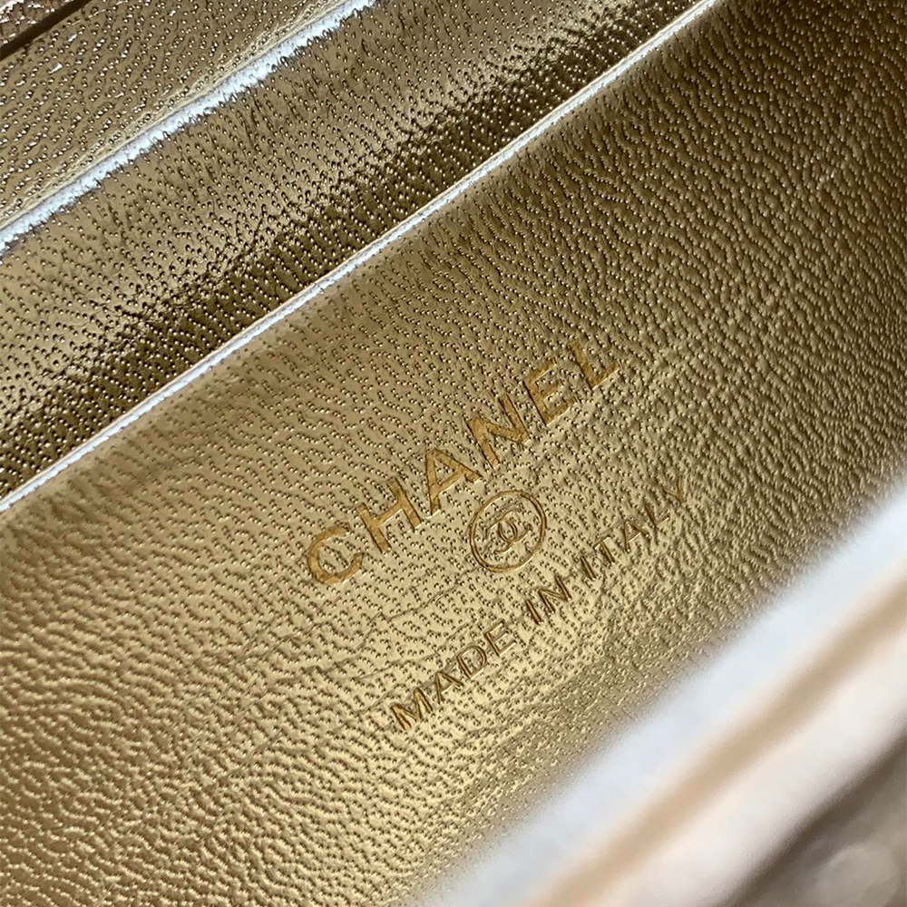 Ch**el Large Flap Bag With Top Handle(high-end grade)