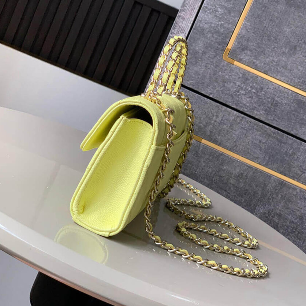 Ch**el Large Flap Bag With Top Handle(high-end grade)
