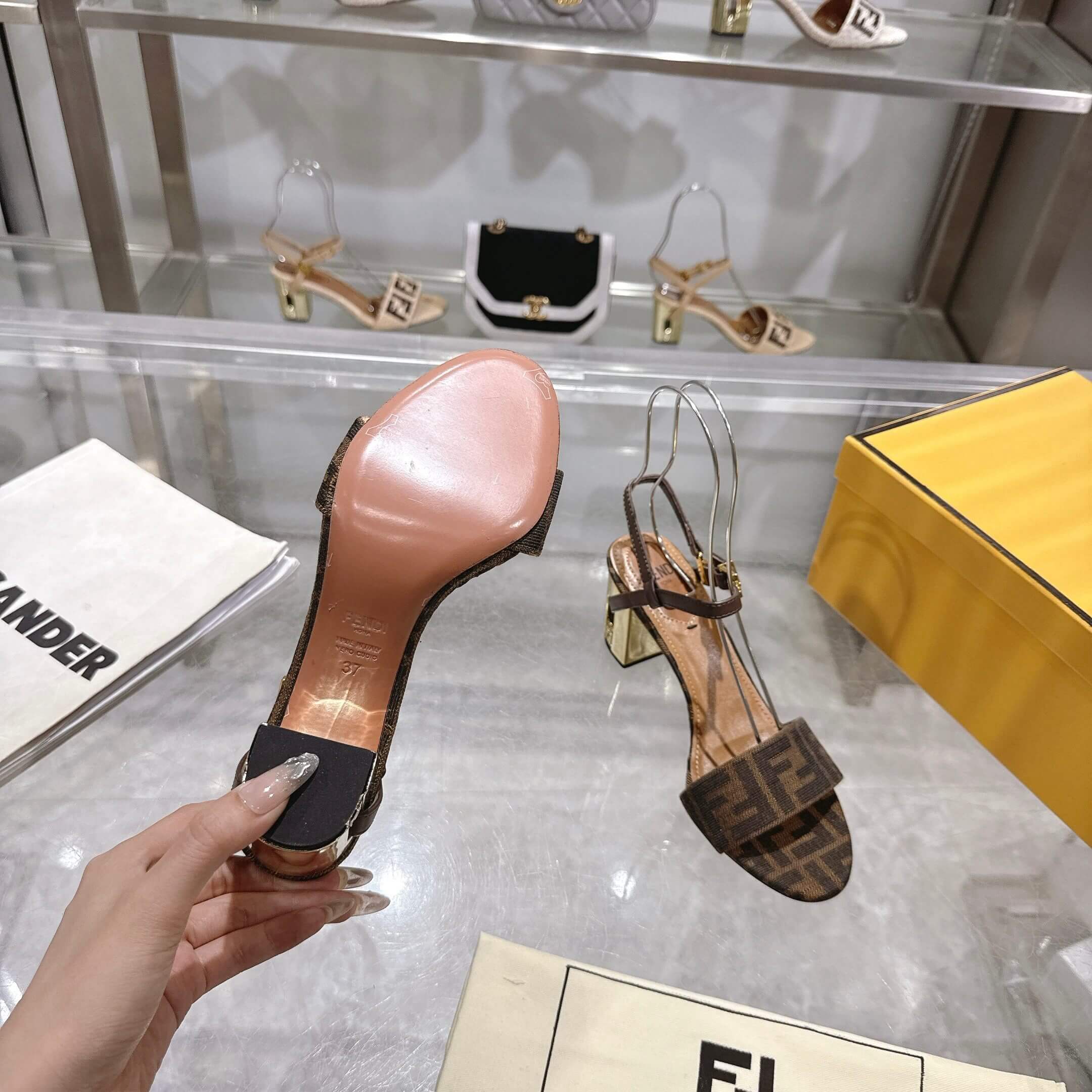 F**di FF high-heeled sandals