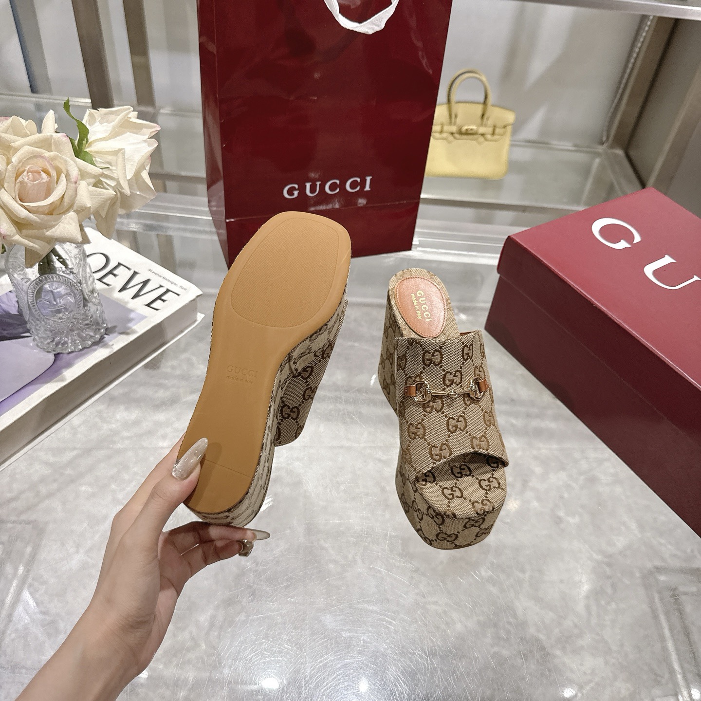 Gvc*1 Carmen wedge sandals(high-end grade)