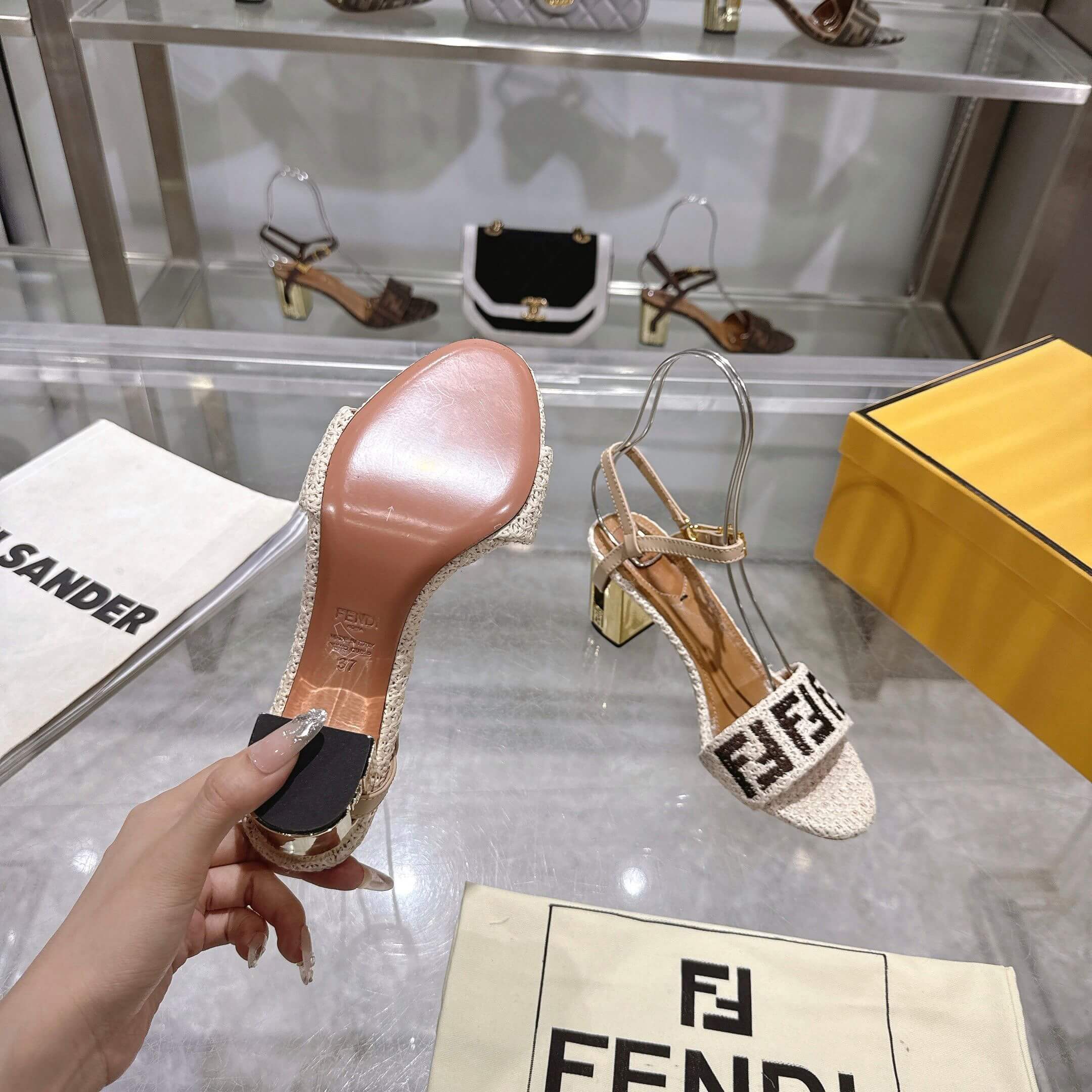 F**di FF high-heeled sandals