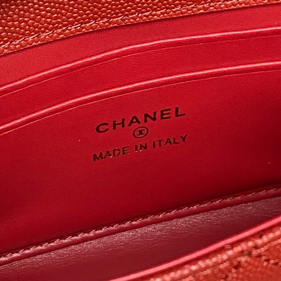 Ch**el Large Flap Bag With Top Handle(high-end grade)