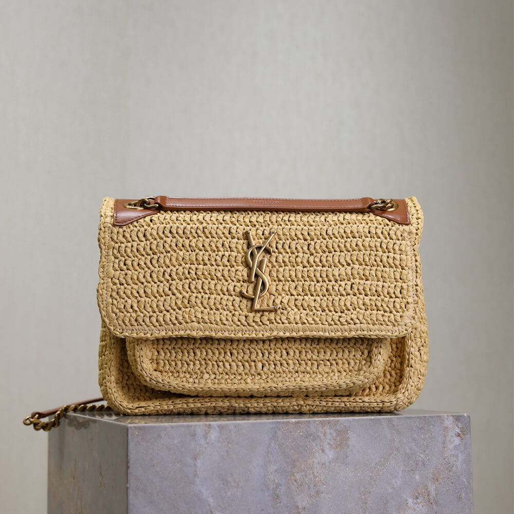 Y51 NIKI medium in raffia(HIGH-END GRADE)
