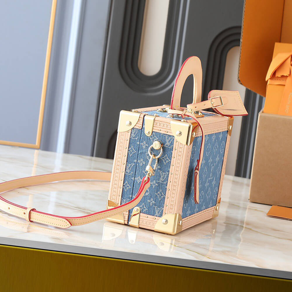 LV Petite Valise Denim Bleu