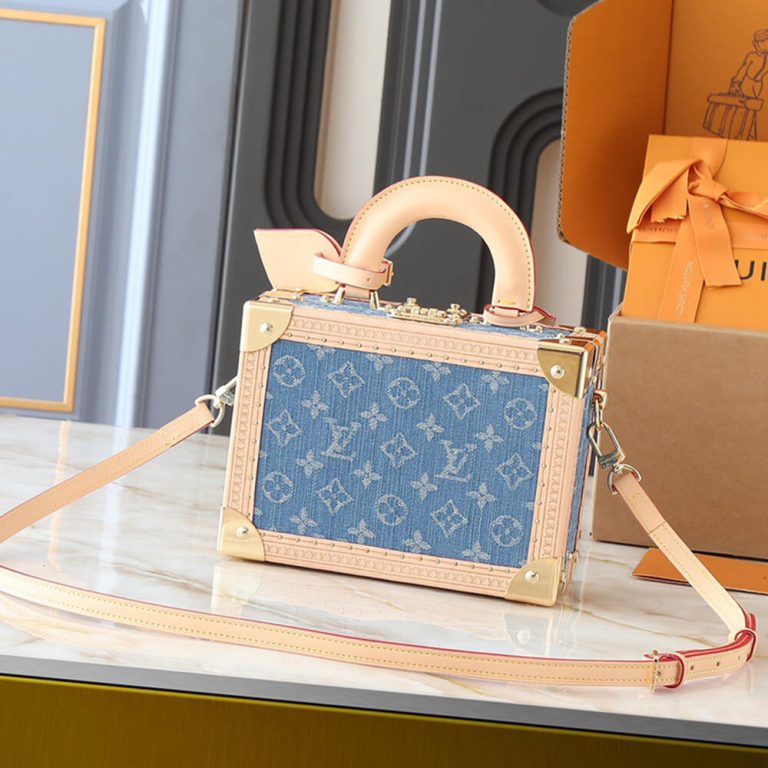 LV Petite Valise Denim Bleu