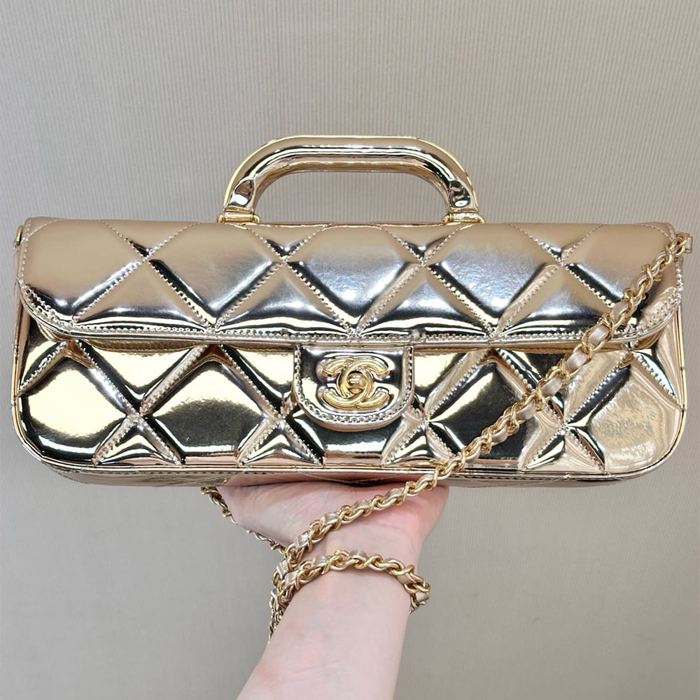Ch**el Large Flap Bag With Top Handle(high-end grade)