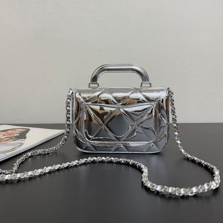 Ch**el Mini Flap Bag with Top Handle(high-end grade)