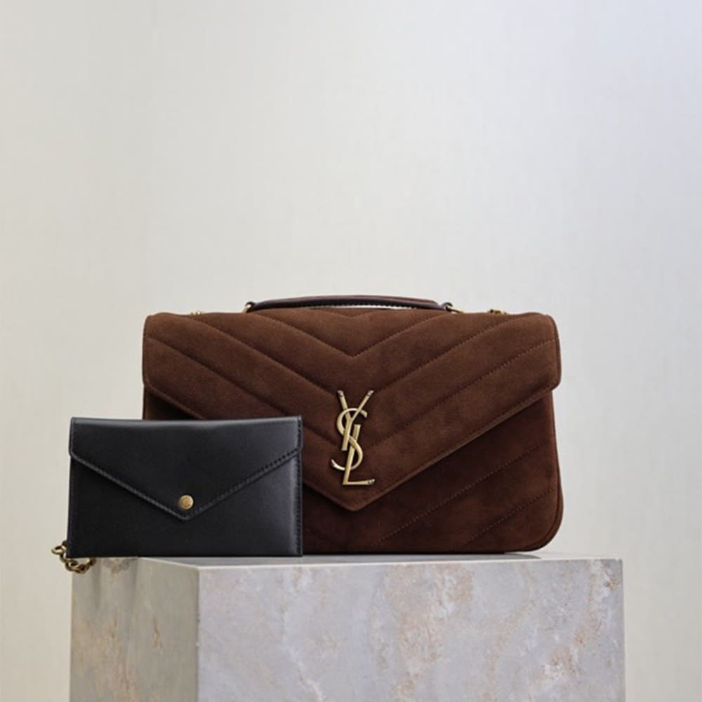 Y51 LOULOU Medium in MATELASSE suede(HIGH-END GRADE)