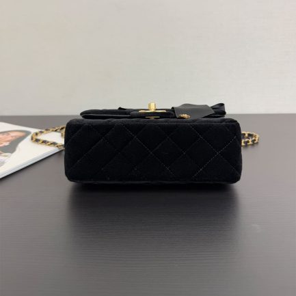 Ch**el MINI FLAP BAG WITH TOP HANDLE(HIGH-END GRADE)