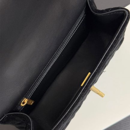 Ch**el MINI FLAP BAG WITH TOP HANDLE(HIGH-END GRADE)