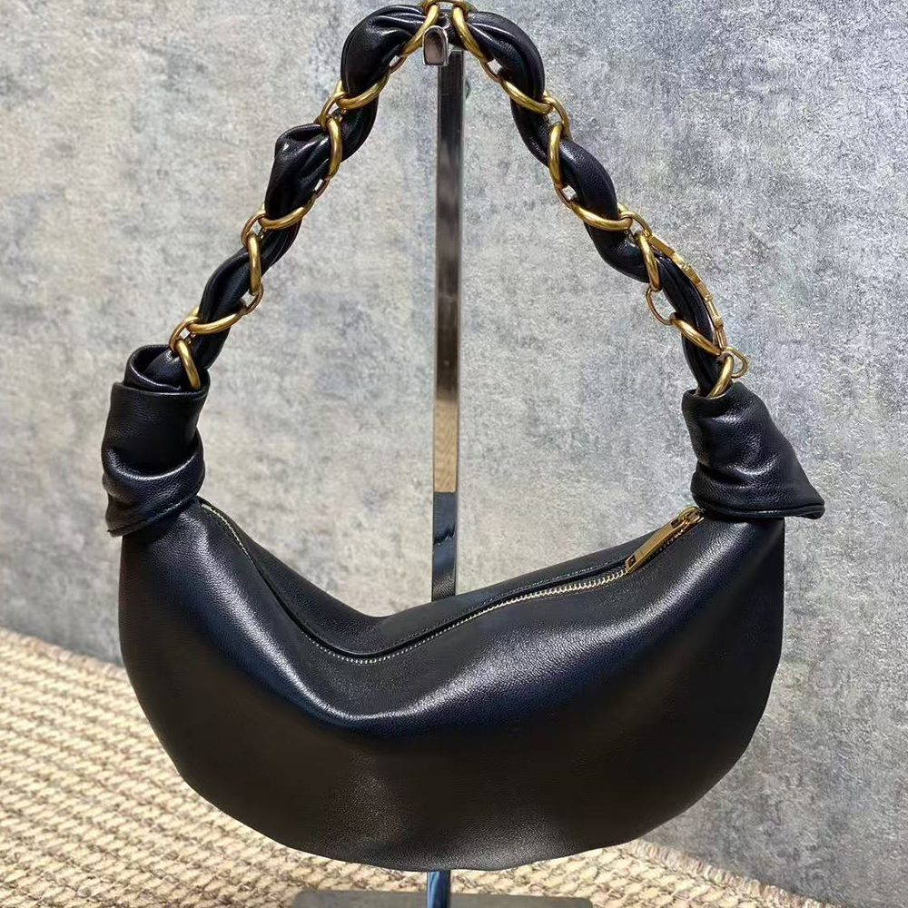 Y51 AMALIA Mini Lambskin Hobo Handbag(HIGH-END GRADE)