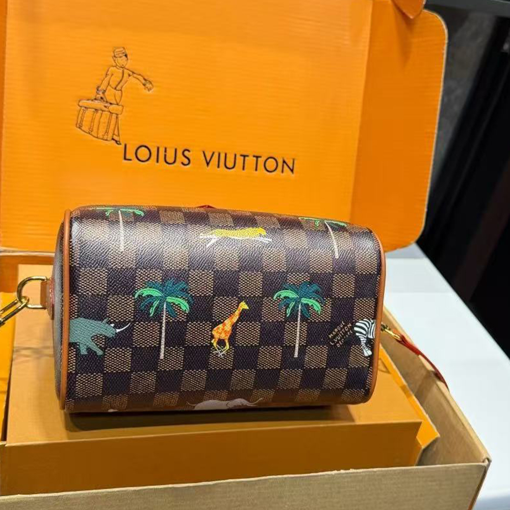 SPEEDY BANDOULIÈRE 18 handbag – LV X THE DARJELING LIMITED series(HIGH-END GRADE)
