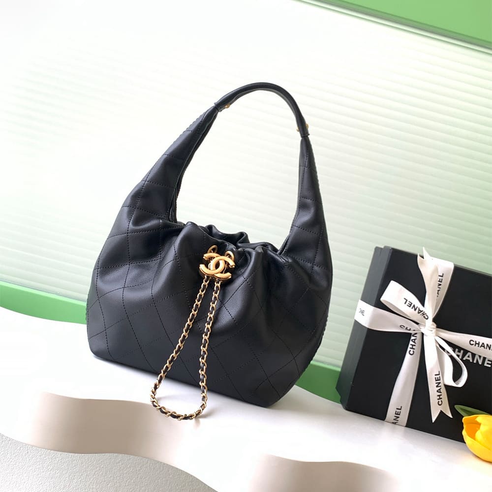 Ch**el HOBO HANDBAG(HIGH-END GRADE)