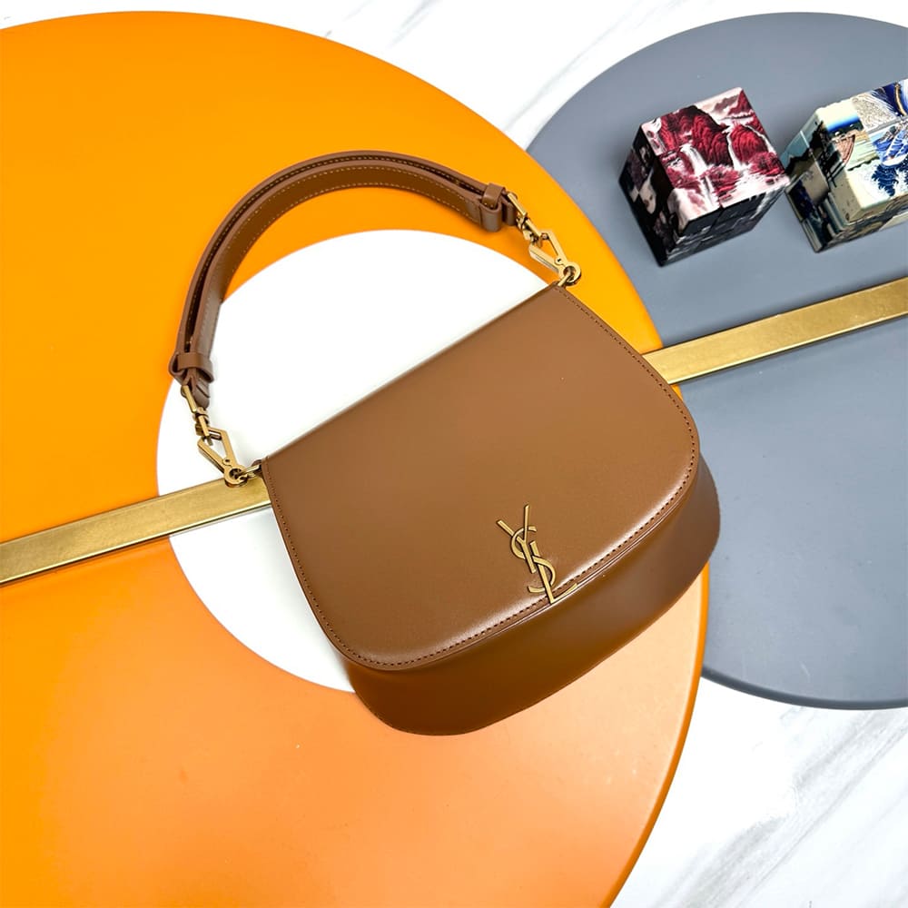 Y51 Mini VOLTAIRE TOP HANDLE bag in BOX Sa1nt Lau*nt(HIGH-END GRADE)