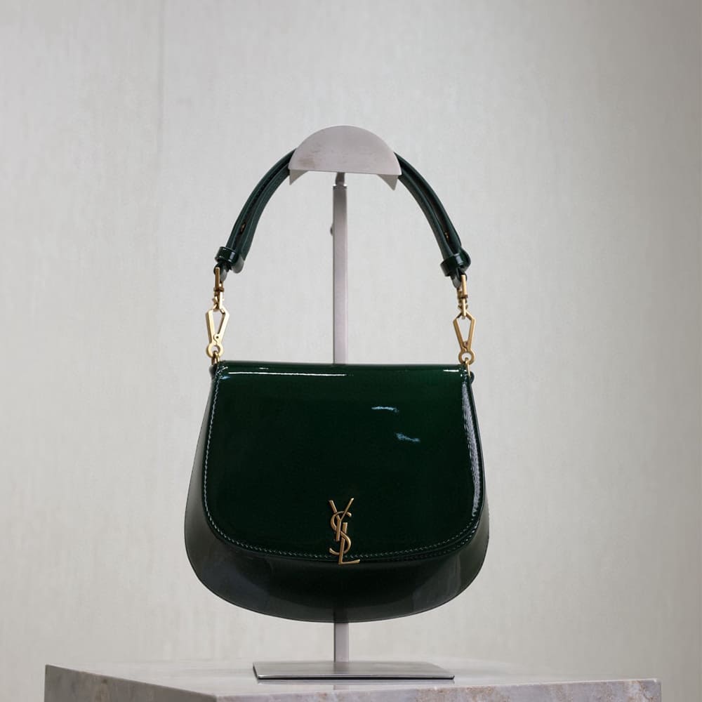 Y51 Mini VOLTAIRE TOP HANDLE bag in patent leather(HIGH-END GRADE)