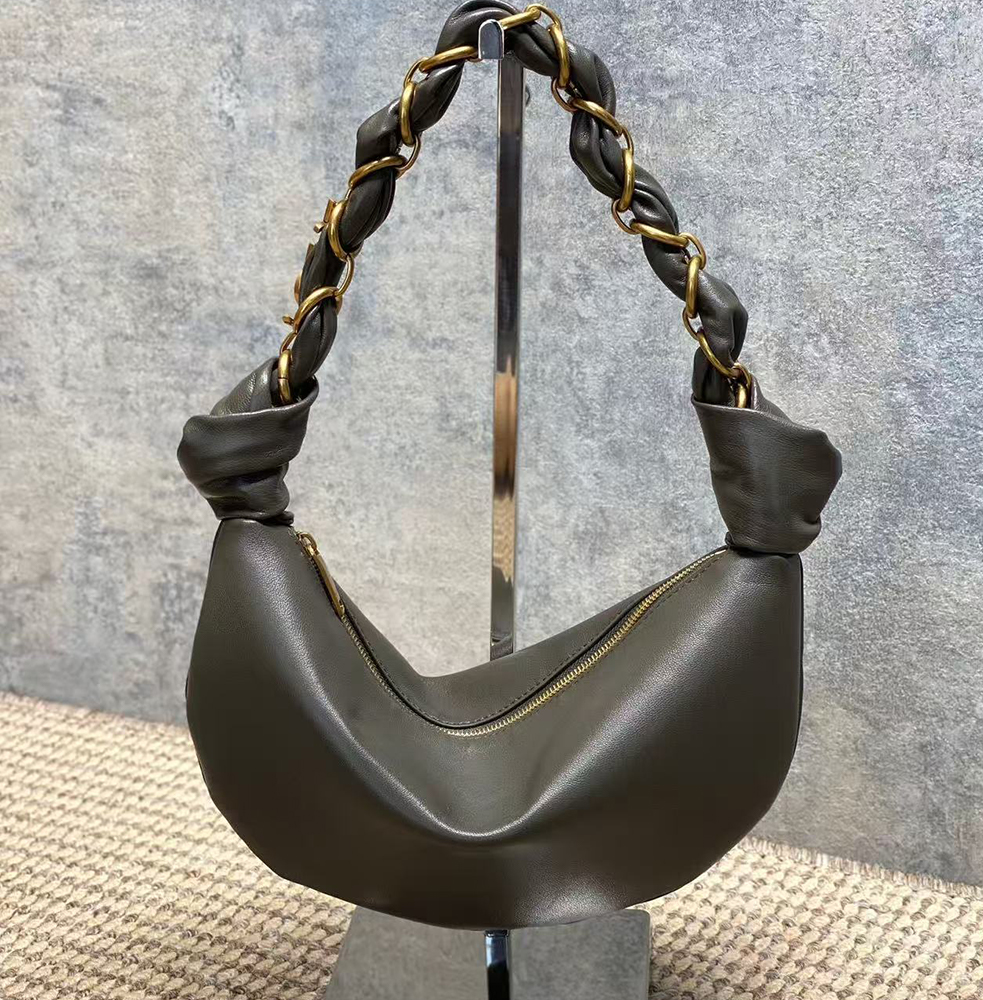 Y51 AMALIA Mini Lambskin Hobo Handbag(HIGH-END GRADE)