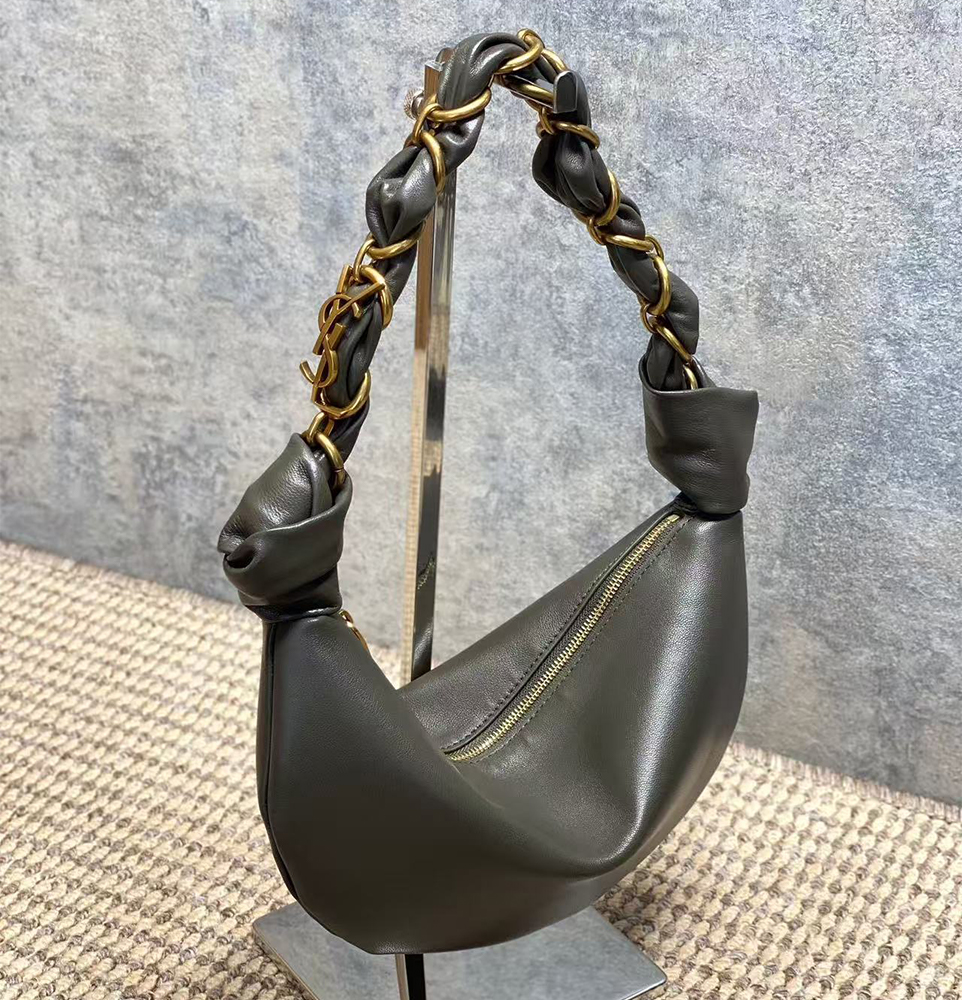 Y51 AMALIA Mini Lambskin Hobo Handbag(HIGH-END GRADE)