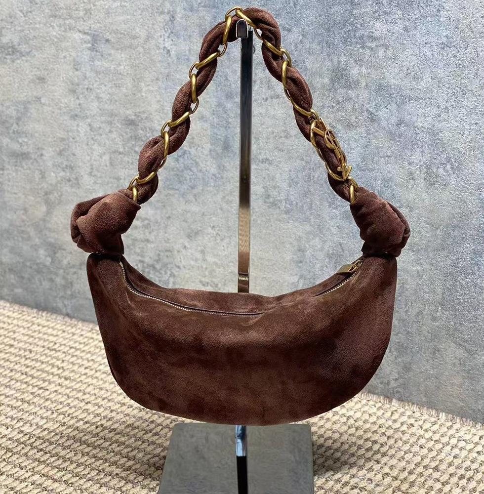 Y51 AMALIA Mini Lambskin Hobo Handbag(HIGH-END GRADE)