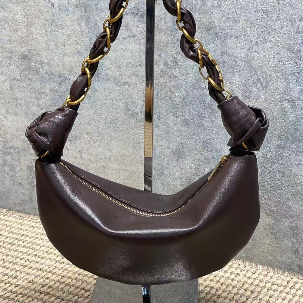 Y51 AMALIA Mini Lambskin Hobo Handbag(HIGH-END GRADE)