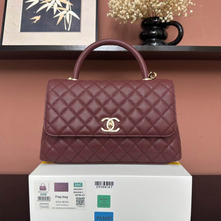 Ch**el Large Coco Handle Flap Shoulder Bag