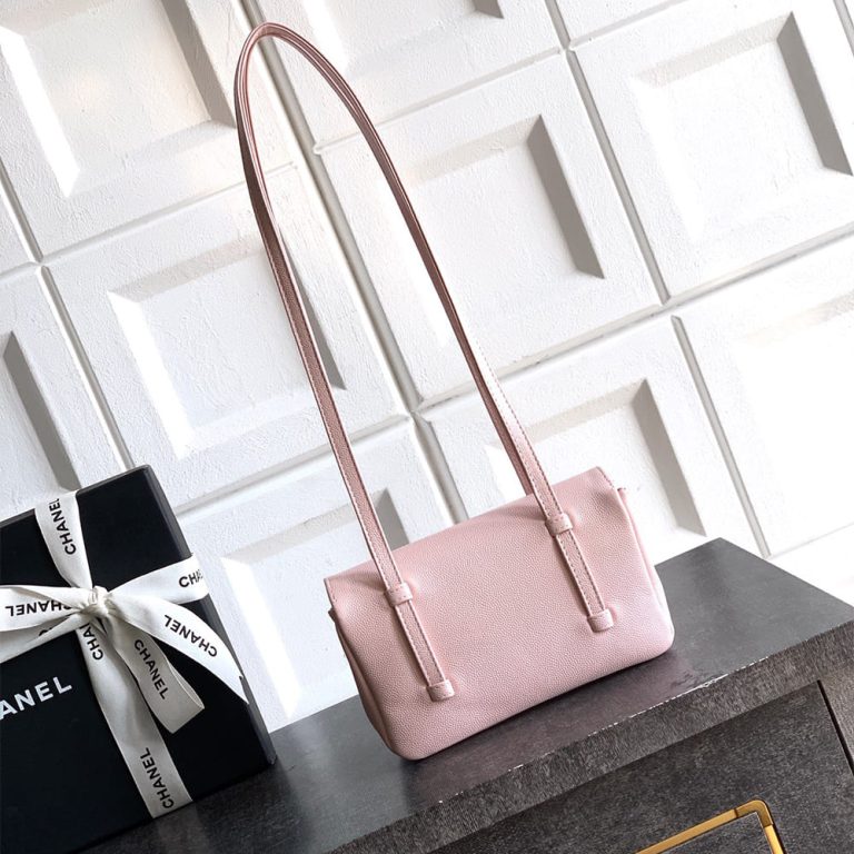Ch**el Clutch with Leather Strap(HIGH-END GRADE)