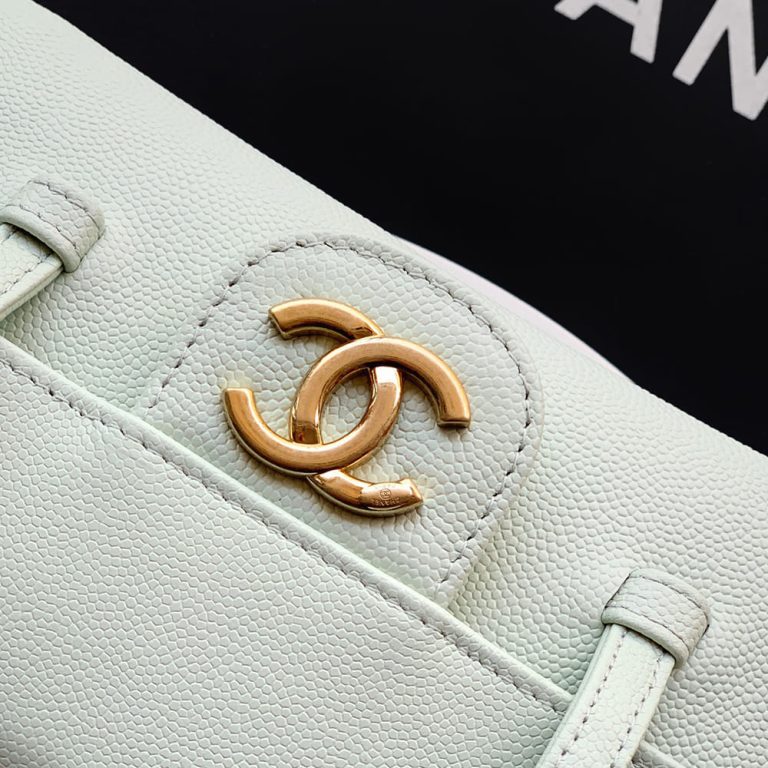 Ch**el Clutch with Leather Strap(HIGH-END GRADE)