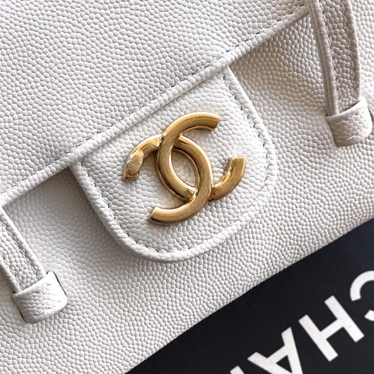 Ch**el Clutch with Leather Strap(HIGH-END GRADE)