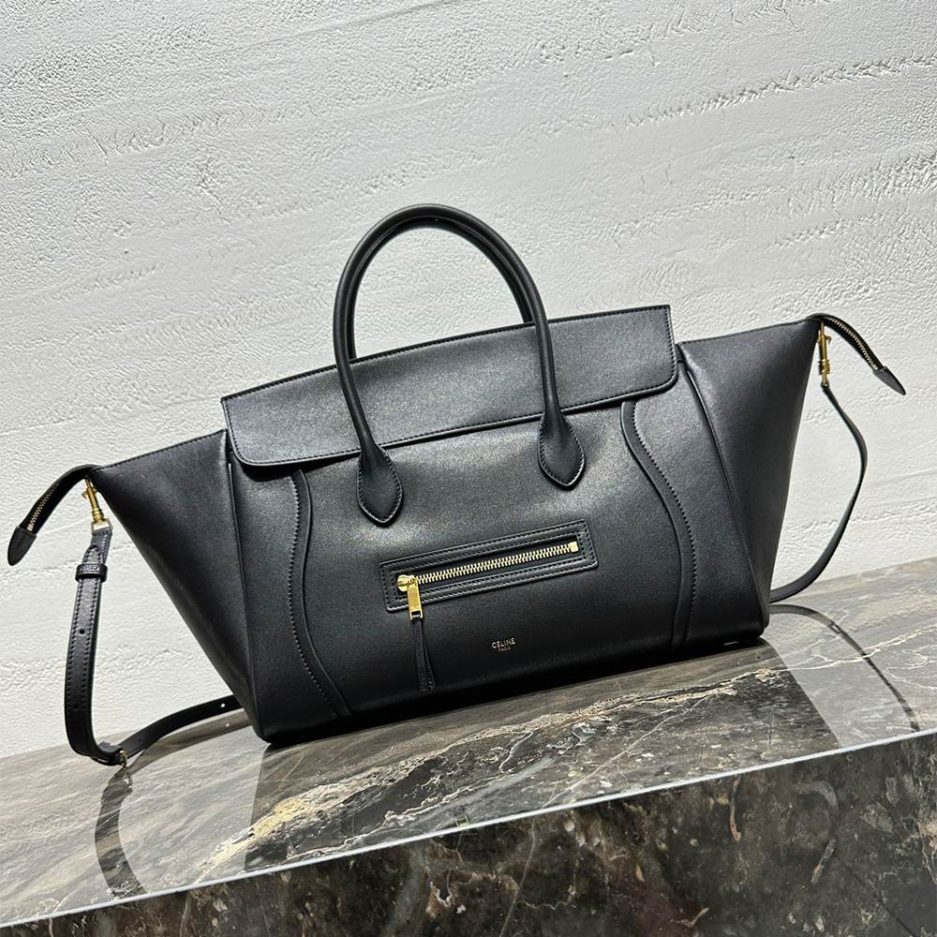 Ce1i*e LUGGAGE IN S*pPLE SHINY LAMBSKIN(HIGH-END GRADE)