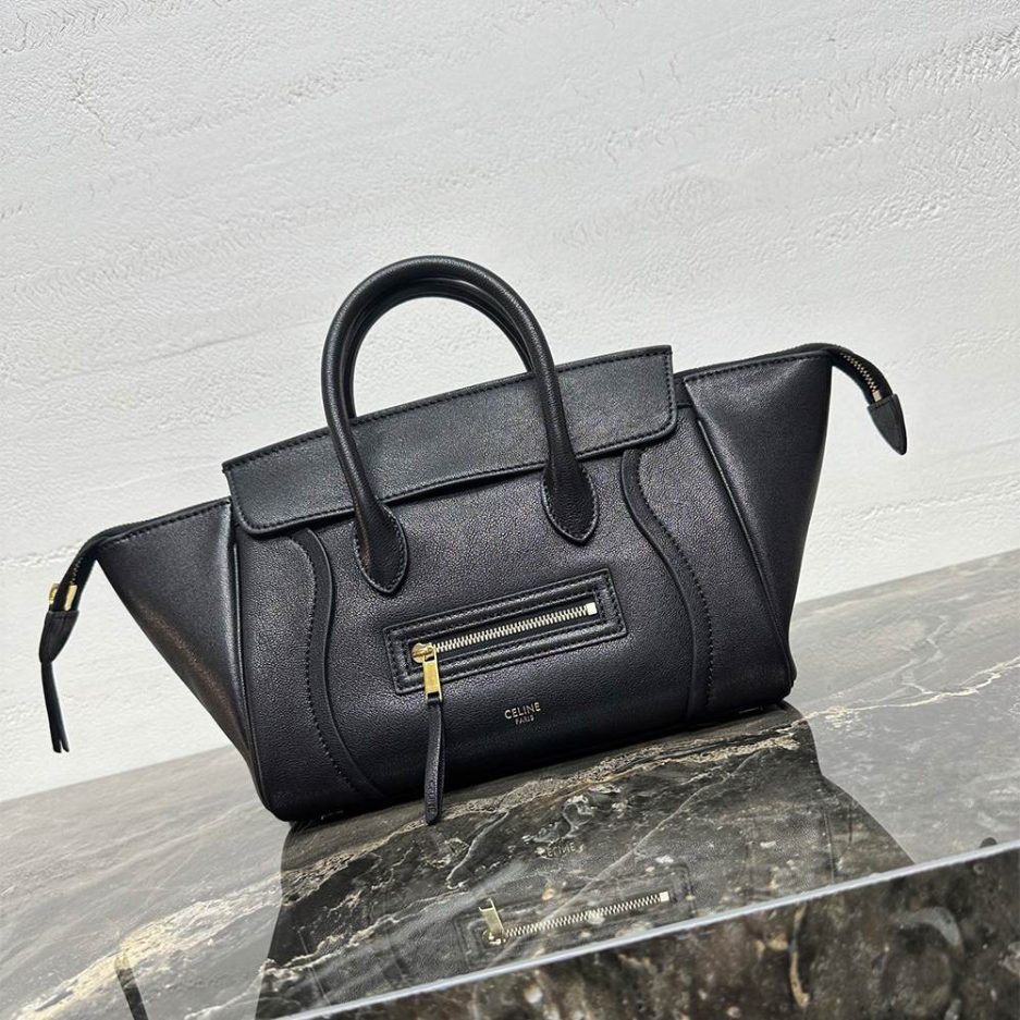 Ce1i*e LITTLE LUGGAGE IN S*pPLE SHINY LAMBSKIN(HIGH-END GRADE)