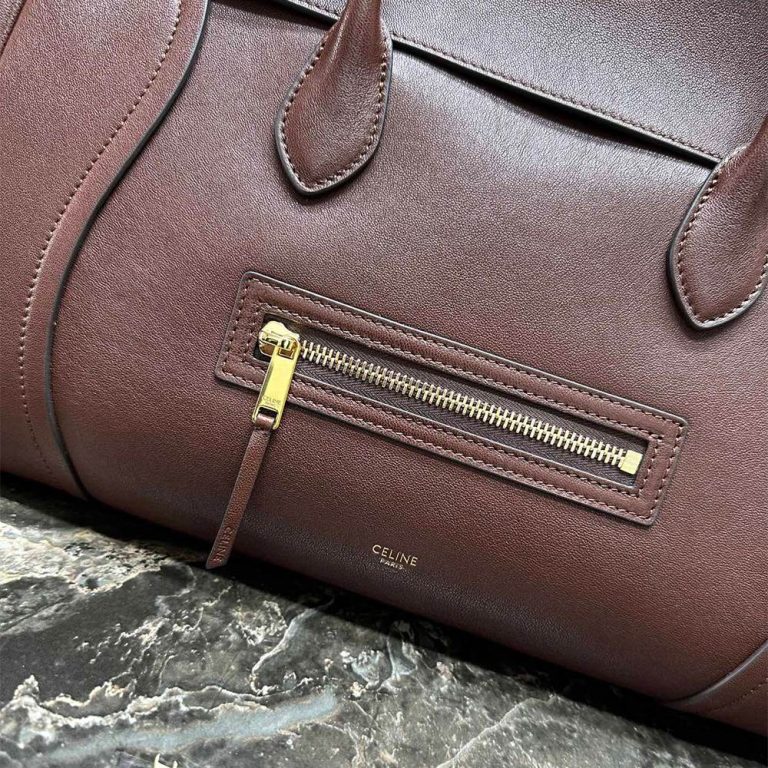 Ce1i*e LUGGAGE IN S*pPLE SHINY LAMBSKIN(HIGH-END GRADE)