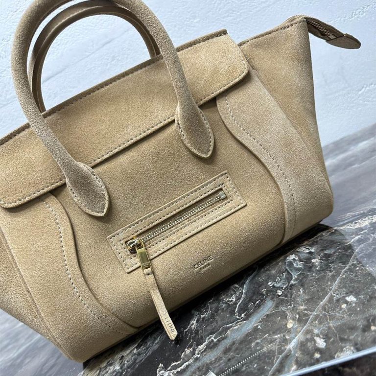 Ce1i*e SMALL LUGGAGE IN SUEDE CALFSKIN(HIGH-END GRADE)