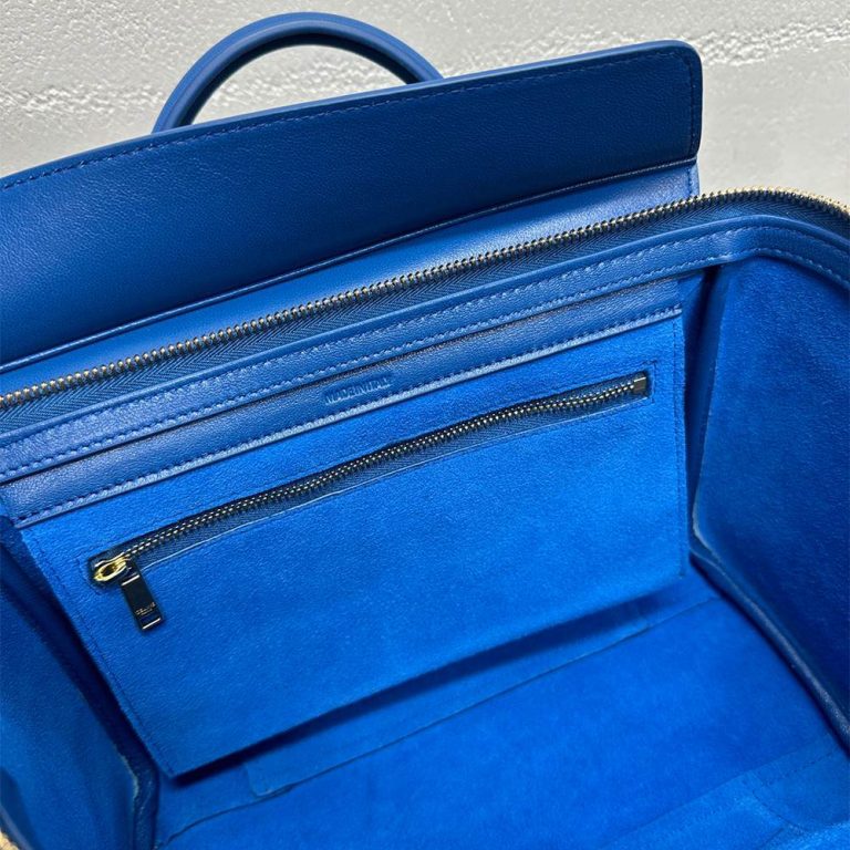Ce1i*e LITTLE LUGGAGE IN S*pPLE SHINY LAMBSKIN(HIGH-END GRADE)