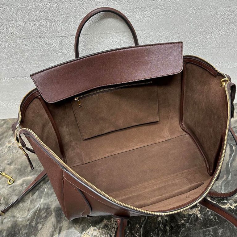 Ce1i*e LUGGAGE IN S*pPLE SHINY LAMBSKIN(HIGH-END GRADE)