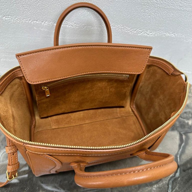 Ce1i*e LITTLE LUGGAGE IN S*pPLE SHINY LAMBSKIN(HIGH-END GRADE)