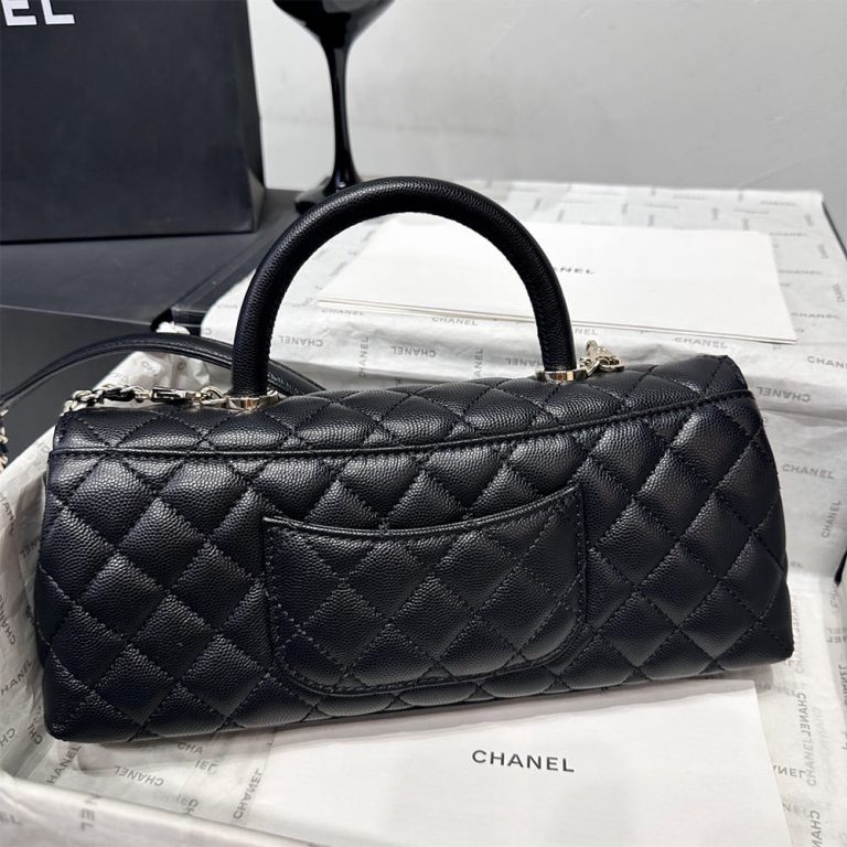 Ch**el Coco Handle Maxi Top Handle Flap Bag(HIGH-END GRADE)