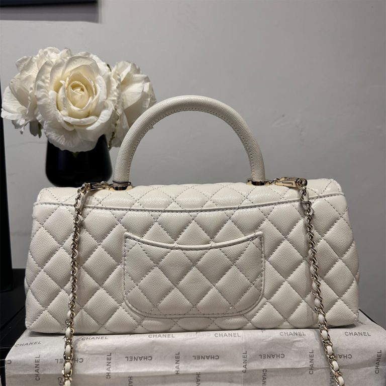 Ch**el Coco Handle Maxi Top Handle Flap Bag(HIGH-END GRADE)
