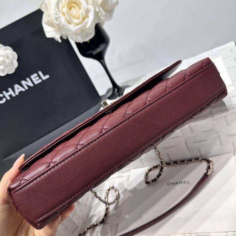 Ch**el Coco Handle Maxi Top Handle Flap Bag(HIGH-END GRADE)
