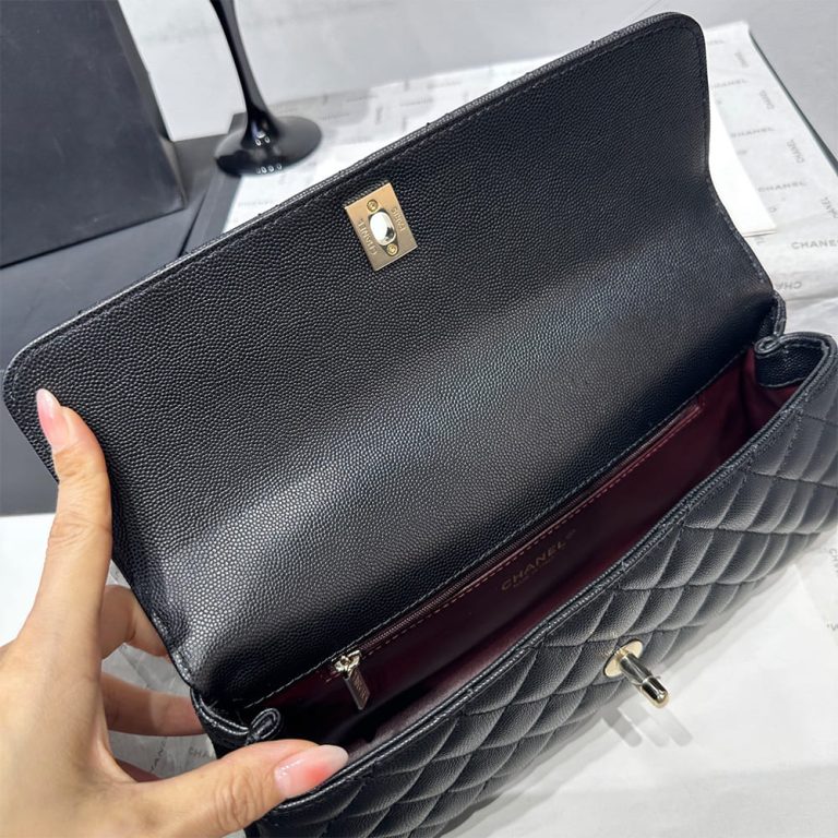 Ch**el Coco Handle Maxi Top Handle Flap Bag(HIGH-END GRADE)