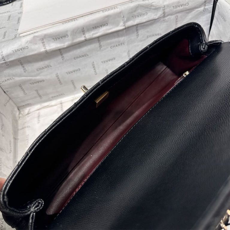Ch**el Coco Handle Maxi Top Handle Flap Bag(HIGH-END GRADE)