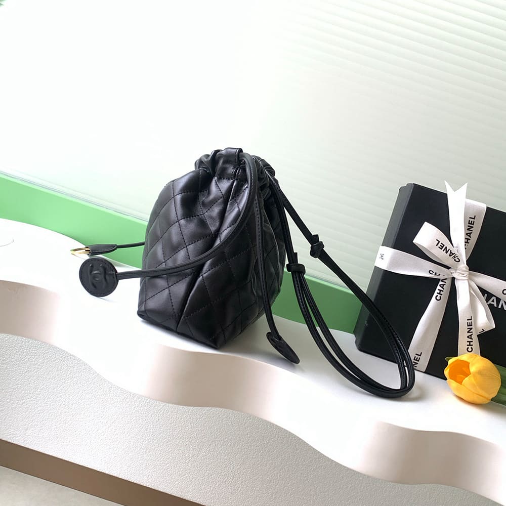 Ch**el Clutch with Leather Strap(HIGH-END GRADE)