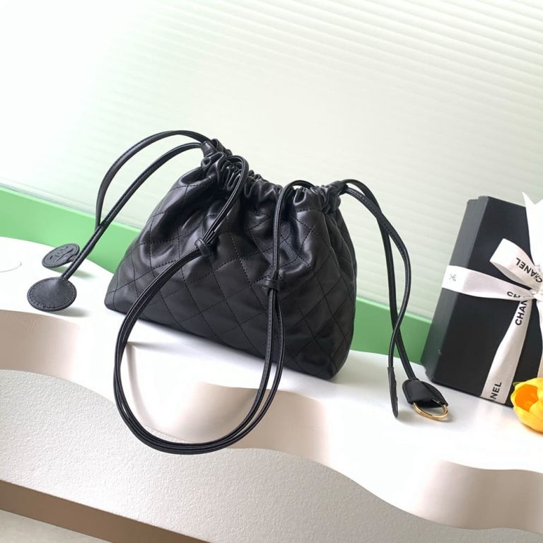 Ch**el Clutch with Leather Strap(HIGH-END GRADE)