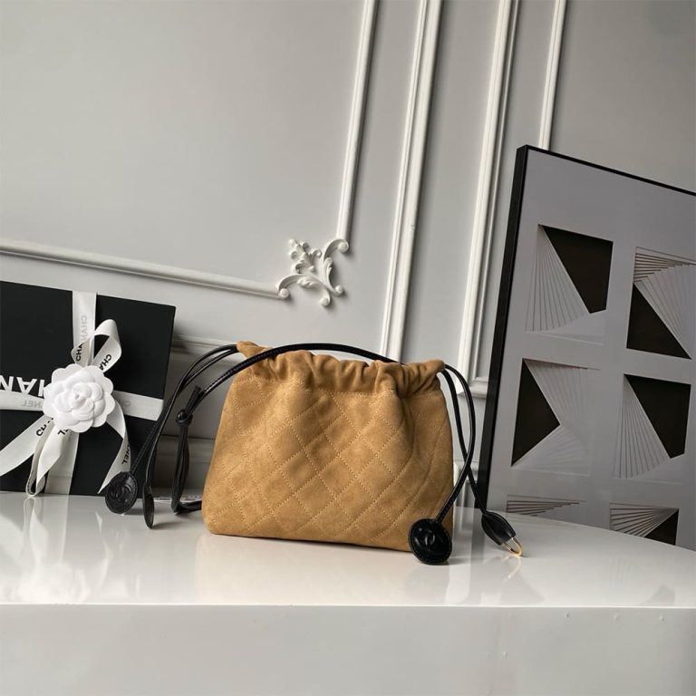 Ch**el Clutch with Leather Strap(HIGH-END GRADE)